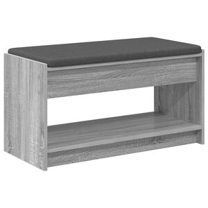 vidaXL Koridoriaus suolas Pilka Sonoma 83 x 38 x 45 cm