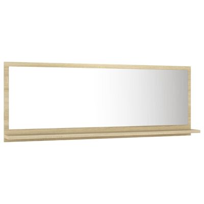 vidaXL Vonios kambario veidrodis, ąžuolo spalvos, 100x10,5x37cm, MDP