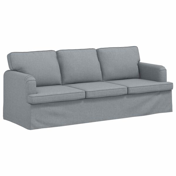 vidaXL Sofa &Scaron;viesiai pilka 201 x 80 x 85 cm audinys