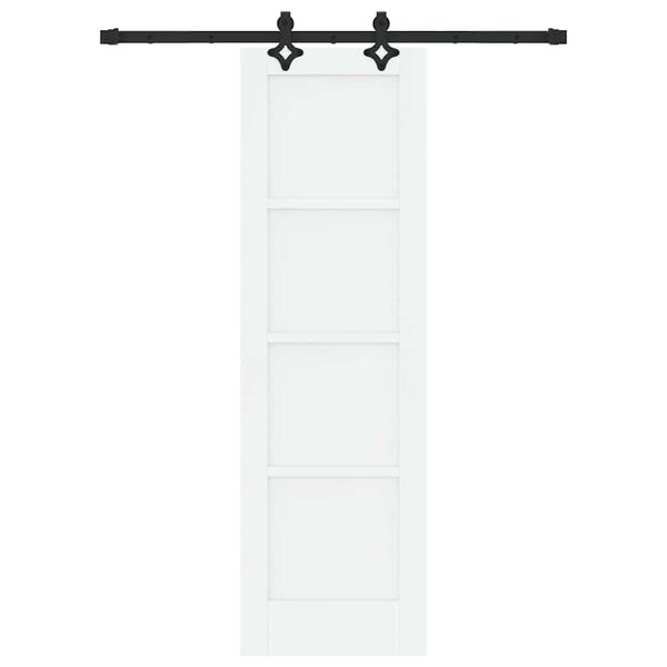 vidaXL Slankios durys ORKDAL Balta 61 x 198,5 cm Kietos pu&scaron;ies mediena