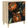 vidaXL I&scaron;traukalas spinta LOCHEM Oranžinė spauda 66 x 36,5 x 75 cm
