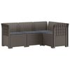 vidaXL 4-vietė Sodo Sofa Su Pagalvėlėmis Rattano I&scaron;vaizda PP