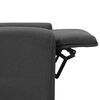 vidaXL Atsistojantis masažinis krėslas, tamsiai pilkas, audinys
