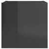 vidaXL Sieninės TV spintelės, 2vnt., pilkos, 30,5x30x30cm, blizgios
