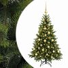 vidaXL Dirbtinė kalėdinė eglutė su rutuliuku 150 cm 150 LED
