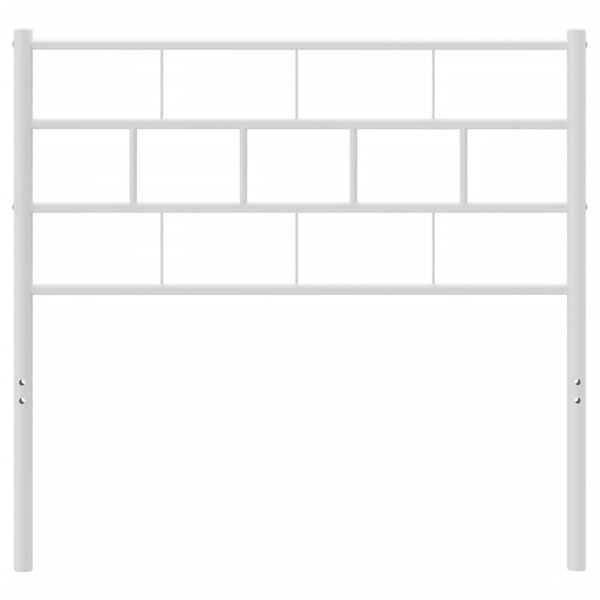 vidaXL Metalinis pakaitinis galvūgalis, baltos spalvos, 75cm