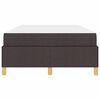 vidaXL Lovos rėmas su čiužiniu Tamsiai rudas 120 x 200 cm audinys