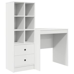 vidaXL Stalas Balta 115,5 x 50 x 127 cm 2 vnt.