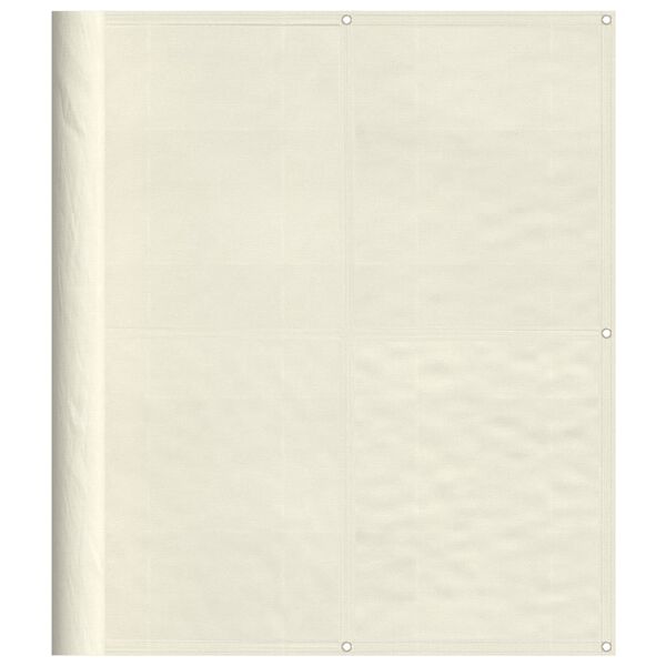 vidaXL Balkono pertvara, kreminė, 120x700cm, 100% oksfordo poliesteris