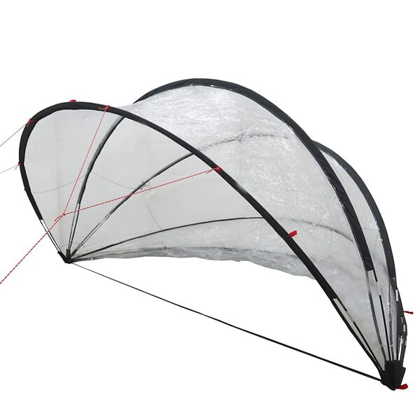 vidaXL Baseino kupolas Skaidrus 336 x 322 x 160 cm PVC