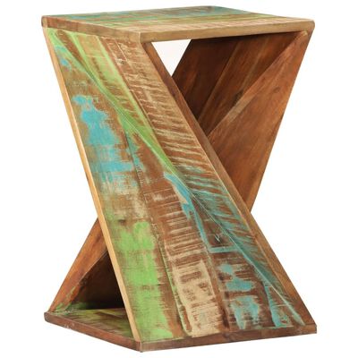 vidaXL Šoninis staliukas, 35x35x55cm, perdirbtos medienos masyvas