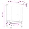 vidaXL Virtuvės darbastalis, 55x55x85cm, nerūdijantis plienas