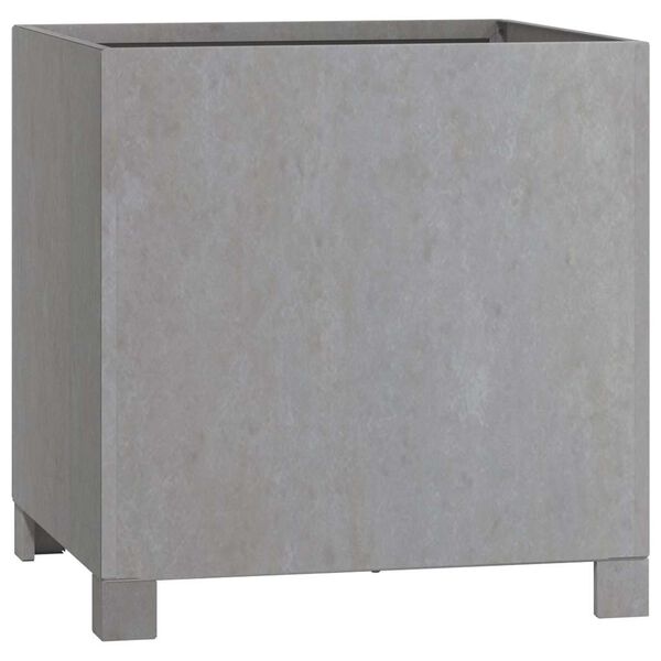 vidaXL Lovelis su kojelėmis, rūdžių, 40x40x40cm, Corten plienas