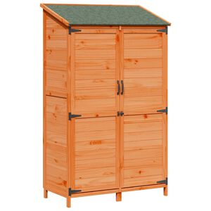 vidaXL Sodo Sandėlys Ruda 106,5 x 56 x 176 cm Kietasis pu&scaron;inis medis