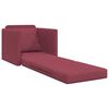 vidaXL Sofa lova 60cm Vyno raudona audinys