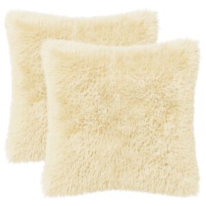 vidaXL Pagalvėlės užvalkalas 2 pcs HEERLEN Kreminė 30 x 30 cm