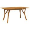 vidaXL Sodo stalas, 150x90x75cm, akacijos medienos masyvas