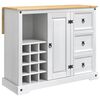 VidaXL Virtuvės saugojimas Balta ir medaus va&scaron;ku 112 x 70 x 91,5 cm