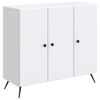 vidaXL Kabalas Balta 89 x 34,5 x 80 cm Apdirbta mediena