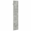vidaXL Prikabinamas paltas su saugykla Betono pilka 20 x 1.5 x 100 cm
