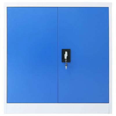 vidaXL Biuro spintelė, metalas, 90x40x90cm, pilka ir mėlyna