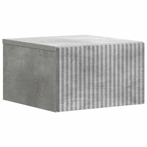 vidaXL Sieninis naktinis staliukas Betono pilka 33 x 34,5 x 20 cm