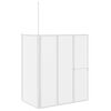 vidaXL Vonios ekranas Matinis 120 x 70 x 137 cm Aliuminis
