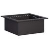 vidaXL Laužavietės žiedas Juoda 60 x 60 x 25 cm Plienas