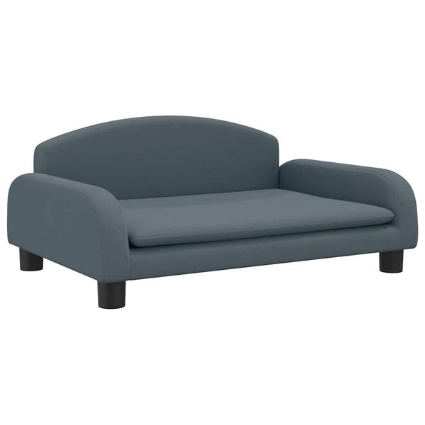 vidaXL Vaiki&scaron;ka sofa, tamsiai pilkos spalvos, 70x45x30cm, audinys