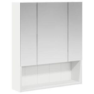 vidaXL Vonios veidrodžio spinta su lentyna Balta 60 x 14.5 x 70 cm