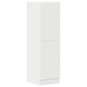 vidaXL Virtuvės spintelė, baltos, 38x41,5x131,5cm, apdirbta mediena