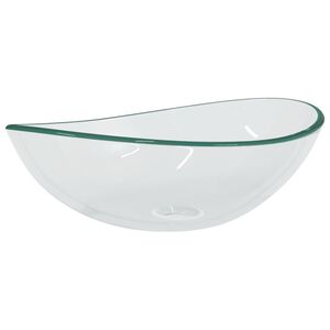 vidaXL Praustuvas, skaidrus, 54,5x35x15,5cm, grūdintas stiklas