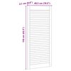 vidaXL Spintelės durys su durimis 4 pcs Natūrali 140.5 x 2 x 59.5 cm
