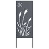 vidaXL Sodo privatumo ekranas &bdquo;Fretwork&ldquo; Antracitas 50 x 140 cm
