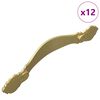 vidaXL Rankena 12 vnt. Auksinė 143 x 19,2 x 20 mm Cinko Lydinys