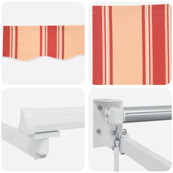 vidaXL Pavėsinė Geltona ir Oranžinė 350 x 250 x 165 cm Poliesteris