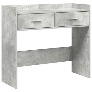 vidaXL Konsolinis stalas Betono pilka 90 x 35 x 80 cm Apdirbta mediena
