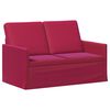 vidaXL Dviejų vietų sofa Vyno raudona 130 x 81 x 82 cm Aksomas