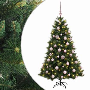 vidaXL Dirbtinė kalėdinė eglutė su rutuliuku 120 cm 150 LED