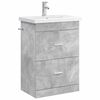 vidaXL Vonios baldų rinkinys Betono pilka 61 x 40 x 84,5 cm