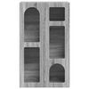 vidaXL Kabalas Pilkas Sonoma 59 x 35 x 100,5 cm Apdirbta mediena