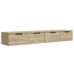 vidaXL Sieninės spintelės, 2vnt., ąžuolo, 68x30x20cm, apdirbta mediena
