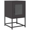 vidaXL naktinė spintelė juoda 36x39x60,5 cm &scaron;altai valcuotas plienas