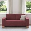 vidaXL Dvivietė sofa, vyno raudonumo, 180x78x84 cm, audinys