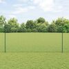 vidaXL Tvora su stulpais Žalia 1,6 x 25 m Plienas ir PVC