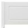 vidaXL Lovos rėmas, baltos spalvos, 180x200cm, pu&scaron;ies medienos masyvas