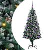 vidaXL Dirbtinė Kalėdų eglutė Žalia 150 cm PVC, plienas ir plastikas