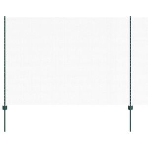 vidaXL Hexagonal Fence with Post 10 x 1,6 m PVC dengtas plienas Žalia