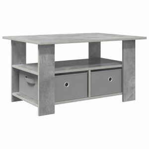vidaXL Kavos staliukas Betono pilka 77 x 55 x 42 cm Apdirbta mediena