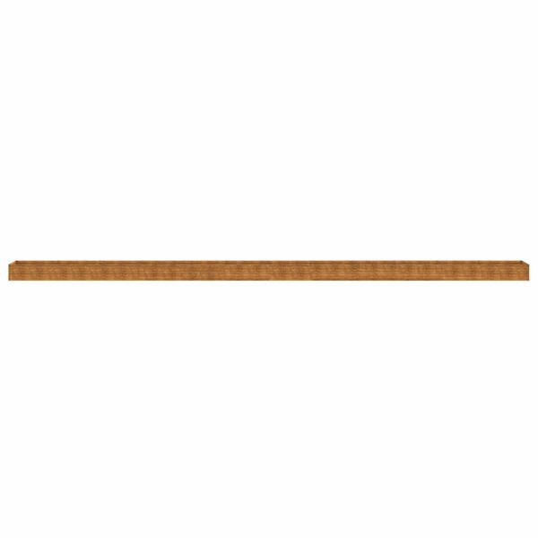 vidaXL Auk&scaron;tas sodo lovelis, 1152x50x36cm, Corten plienas